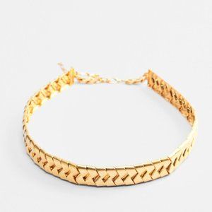 ZARA GOLD METALLIC BRAIDED BELT